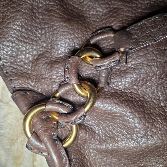 Valentino Garavani Couture - Red Label: Brown Leather Shoulder Bag | Italy - Picture 10 of 11